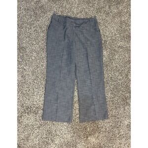 Vintage Harvé Benard Gray High Rise Straight Leg Trousers Pants Women's Size 14